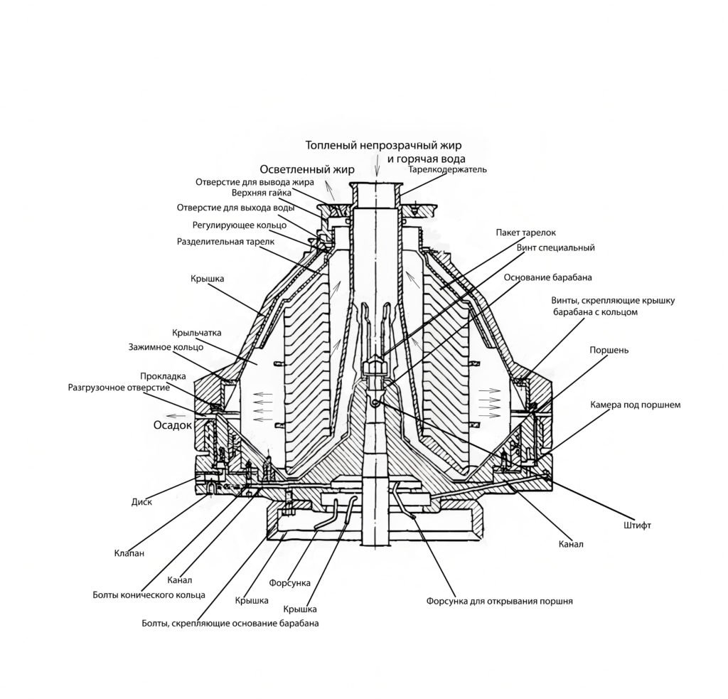 Ремонт корпуса тарельчатого сепаратора